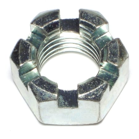 Midwest Fastener 1"-8 Zinc Plated Steel Coarse Thread Slotted Hex Nuts 3PK 68556